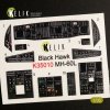 KELIK K35010 MH-60L BLACK HAWK INTERIOR 3D DECALS FOR KITTY HAWK KIT 1/35